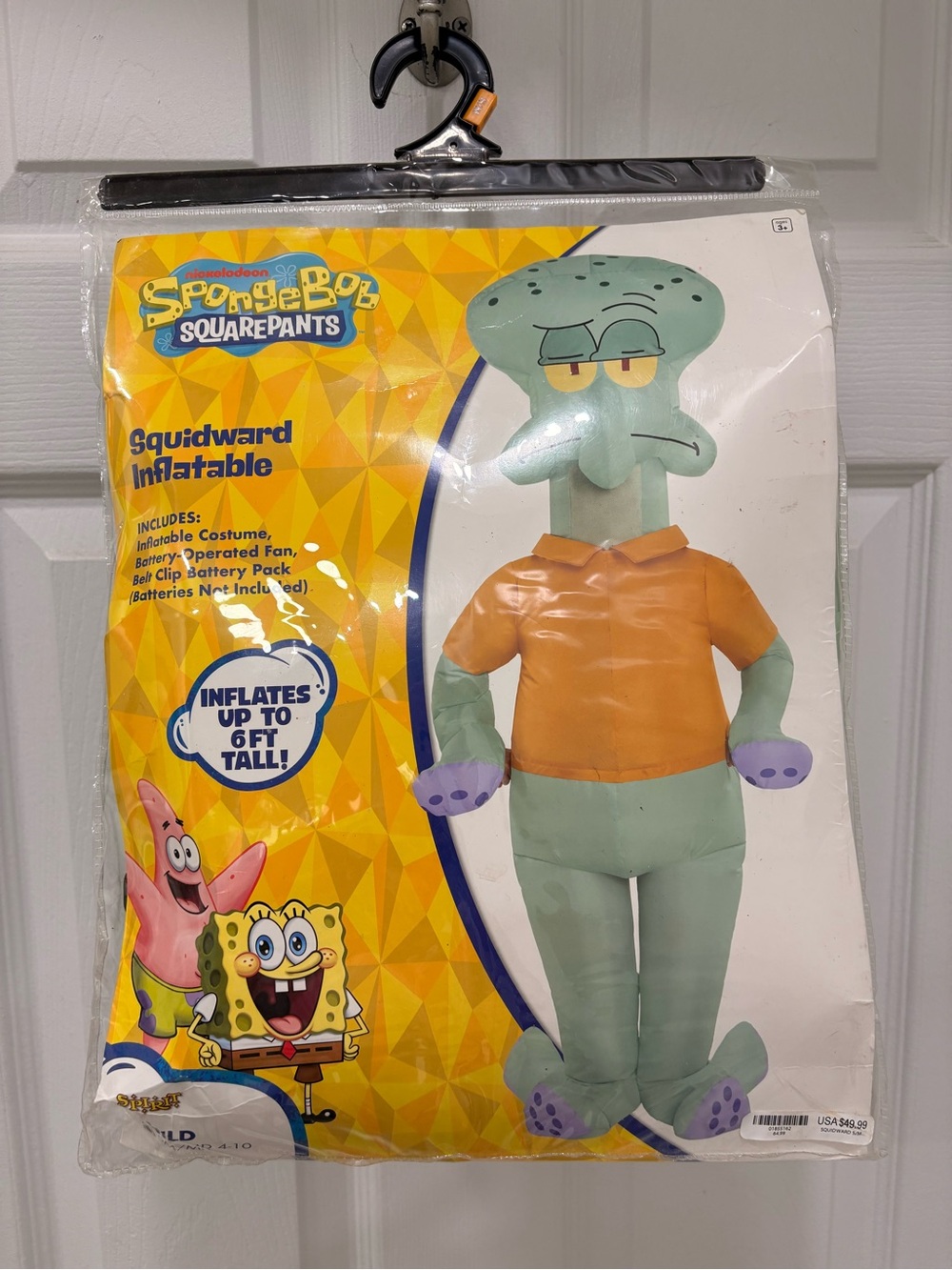 Spirit Halloween Child’s SpongeBob SquarePants Squidward Inflatable Costume